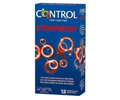 Control Prezervatyvai Braškių Skonio