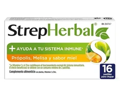 Strepsils Strepherbal Propolis ir medus