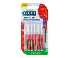 "Sunstar Gum Trav-Ler" tarpdančių šepetėlis Iso1 1314 0,8 mm 6 vnt