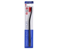 "Swissdent Profi Colours" dantų šepetėlis juoda ir raudona