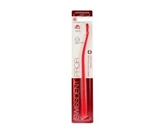 "Swissdent Profi Whitening Classic" dantų šepetėlis raudonas