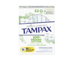 "Tampax Organic" įprasti tamponai 16 vienetų