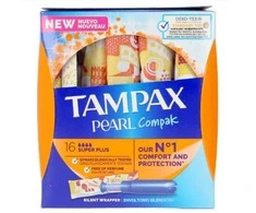 Tampax Pearl Compak Super Plus Buffer tamponai 18 vnt