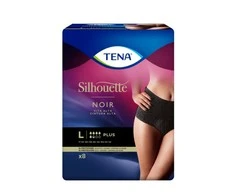 "Tena Silhouette Tall" juodos kelnaitės L dydis 8vnt