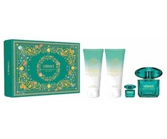 Versace Crystal Emerald Gift Set rinkinys moterims (EDP, 90 ml + kūno losjonas, 100 ml + dušo želė, 100 ml, + EDP, 5 ml)