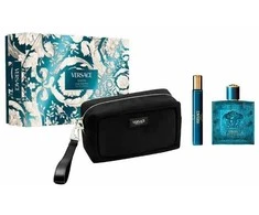 Versace Eros Giftset kvepalų rinkinys vyrams (EDP, 100 ml + EDP, 10 ml + kosmetinė)