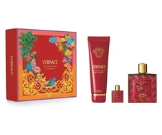 Versace Eros Flame rinkinys vyrams (EDP, 100 ml + EDP, 5 ml + dušo želė,150 ml)
