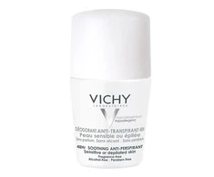 Vichy 48h Anti Perspirant Deodorant Roll On Rutulinis dezodorantas jautriai ir sudirgusiai odai, 50 ml