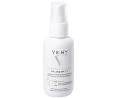 Vichy Capital Soleil Uv-Age Daily SPF50+ Vanduo Fluid Antifotoaging 40ml