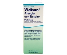 Vidisan Alergija su Ectoin Colirium, skirtas alerginio konjunktyvito simptomų gydymui ir profilaktikai 10ml