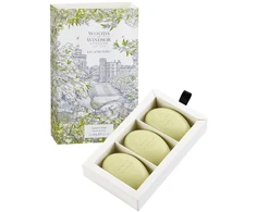 Set Trio Woods Of Windsor Lily Of The Valley Moisturizing Massage Soap Bar Shea butter, 3 vnt., 60 g