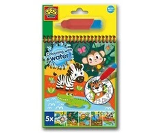 SES Creative - Spalvinimas vandeniu - Safari spalvinimo knygelė - (S00131)