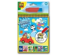 Ses Creative SES akvarelės spalvinimo knygelė su teptuku 02341 23416