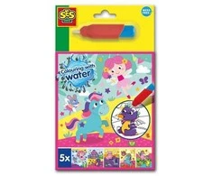 SES Creative - Spalvinimas su Vanduo - Fantazijos spalvinimo knygelė - (S00133)