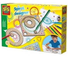 SES Creative - Spiral Designer Set - Wooden Wheels - (S14788)