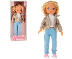Adar LALKA ADELLA, 36x14x8 cm, spodnie jeans, kart.