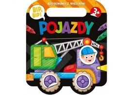 Aksjomat Bip, bip! Pojazdy kolorowanka su naklejkami 38764