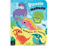 Aksjomat Knyga sensoryczna Dinusie i mamusie KS1051 – interaktyvi dinozaurų knygelė