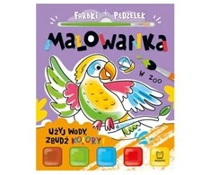 Aksjomat Farbki i pędzelek Malowanka Użyj wody W zoo 41345