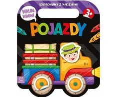Aksjomat Wrum, wrum! Pojazdy kolorowanka su naklejk.38771