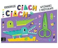Aksjomat Vaikų Knyga Su Žirklėmis KS1170 - Krokodilo Iškirpk!
