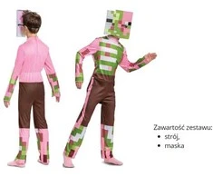 Almarina Minecraft karnavalinis kostiumas berniukui zombiui kiaulės kostiumo kaukėms 110-122 cm (4-6 metai)