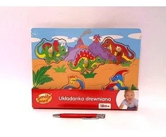 SMILY PLAY SPW83597 Dinozaurai medinės dėlionės