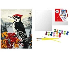 Art Active *****Malow.po num.40x50 Dzięcioł na gałęzi 85998