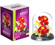 Artyk Klocki kwiaty-peonie p/kloszem 224el 137037
