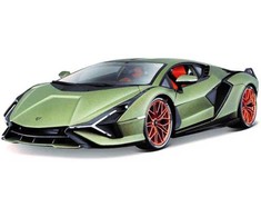 Bburago Lamborghini Sin FKP 37 1:18 mastelio automobilio modelis, Electric Gold (18-11046)