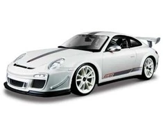 *BBURAGO metal. 1:18 PLUS PORSHE 911 GT3 RS Baltas