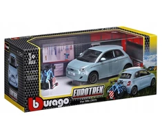 BBU 1:24 Eurotrek Fiat 500E Touring mėlynas 23012