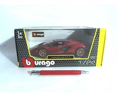 *BBURAGO metal. 1:24 Lamborghini, Sian FKP 37 czer