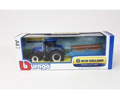 BBU „Teka New Holland T7.315“ su priekaba ir šiaudų rulonais