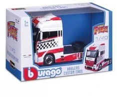 Bburago BBU 1:43 Gatvių gaisrininkų vežėjaiCustom baltas/red 32201