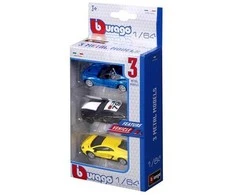 Bburago Maisto France Street Fire - Echelle 1/64 3 transporto priemonių pakuotė