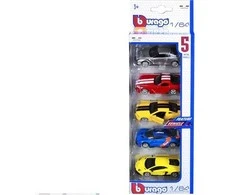 *BBURAGO metal.1:64 TRANSPORTO PRIEMONĖS 5 vnt., 2 vnt.