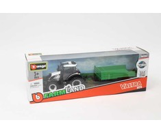 *BBURAGO metalas, Traktor, Valtra su przyczep, žalias