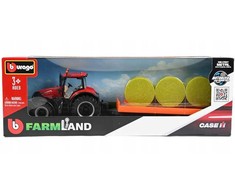 Bburago BBU Traktor su przycz 10cm Case IH CVX300 31687
