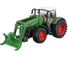 Bburago Bburago Fendt traktorius su medžio drožlių sūpynės, transporto priemonės modelis