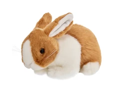 Beppe Pliušinis žaislas - rudai baltas zuikutis, 18 cm