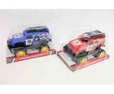BIGTOYS Džipas, policijos automobilis, 25 cm, dviratis, BA9141, 89141