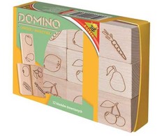 Blczek Tupiko Mediniai domino kauliukai – vaisiai ir daržovės