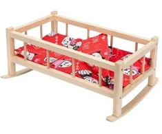 Tupiko Ks Bolster Pillow Dolls Medinis lopšys (vidutinis) Natūrali mediena