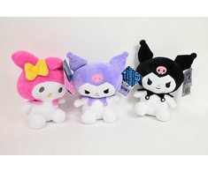 Branded Toys *****HELLO KITTY 18cm pliušinis Kuromi_Melody 98310