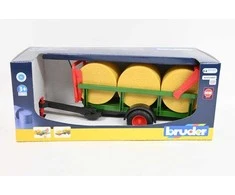 Bruder Ata BRUDER Mała przyczepa1o+3bale słomy 02204
