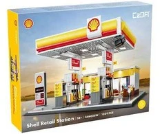 Klocki Konstrukcyjne CaDA Budynek Stacja Paliw Shell 1309 dalys C66026W