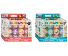 Ccg Mz Import Trodat Savaime užsidegančių antspaudų rinkinys, 12 vnt., rožinės spalvos