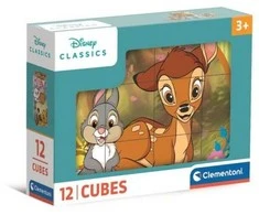 Clementoni CLE Cubi kaladėlės, 12 Disney Classic, 41196