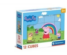 Clementoni Kaladėlės OBROTOWE 12EL PEPPA PIG CLM 41195 WB